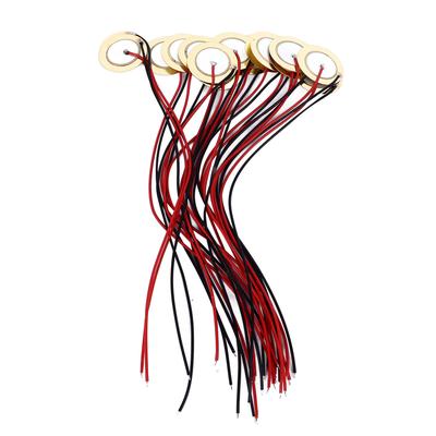 15 Stück 35mm Piezo-Scheiben mit 25cm Draht Piezoelektrische Tonabnehmer-Patches für Akustik-E-Gitarre