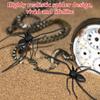 3Pcs Plastic 3D Spider Shape Fridge Magnet With Leg Realistic Novelty Spider Style Whiteboard Magnet for Kitchen Office