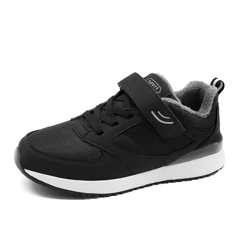 Winter new high-quality middle-aged and elderly walking cotton shoes couple shoes piled thickened warm non-slip soft-soled elderly shoes