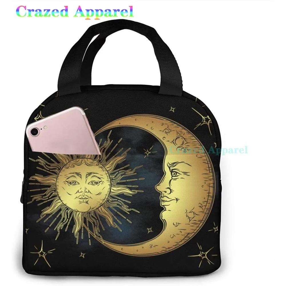

Ланч-бокс Pastel Goth Witchy для женщин, изолированный портативный ланч-бокс с передним карманом для работы, многоразовая сумка-холодильник 22x20x13CM