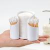 Qtip Holder Clear Cotton Swab and Cotton Balls Organizer Transparent Bathroom Storage Container for Makeup Accessories