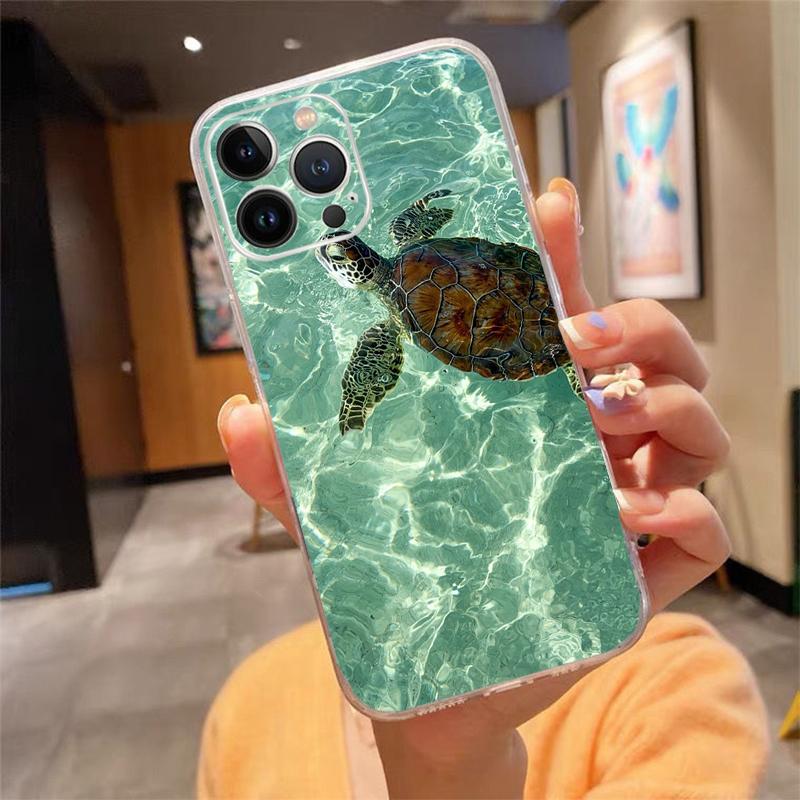 Sea Turtles Phone Case Carcasa Funda For iPhone 17 Pro Max Air 17 16 15 14 13 Pro Max 15 16 Pro 15Plus