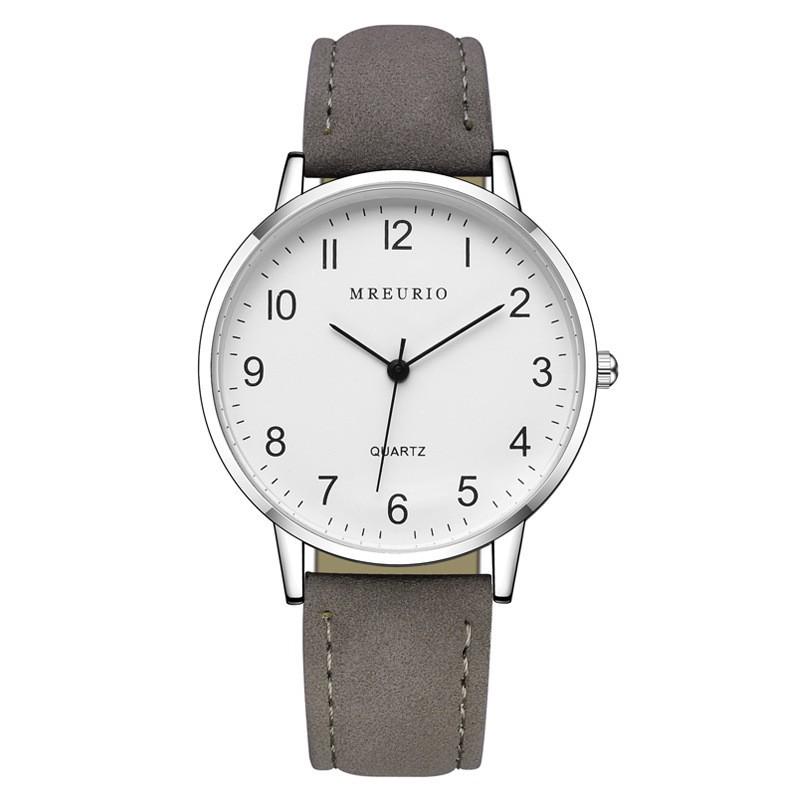 Digital Exam-Specific Leather Strap Watch Set: Men's and Women's Pair