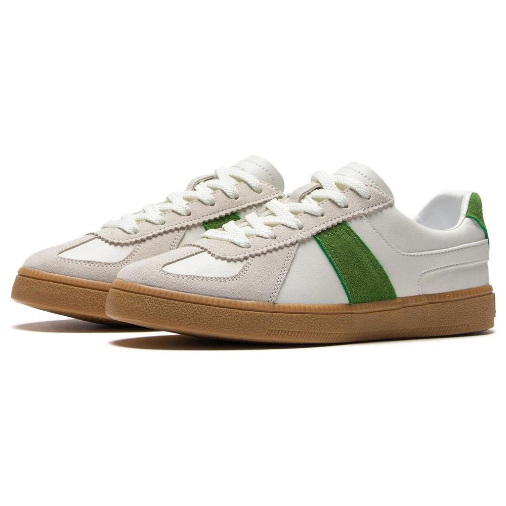 Li Ning Yun Chuan Classic Casual Training Shoes Low Top Skate Shoes Women Sneaker White Green AGCS290-1