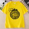 Tree Rings Forest T Shirt Casual Short Sleeve Nature Tee Hiking Outdoor Camping TShirt Unisex Round Neck Tee