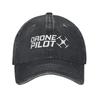 Djied Drone Pilot Printed Cap Men Women Cotton Drone Racing Trucker Hat Causal Headwear Baseball Cap Adjustable