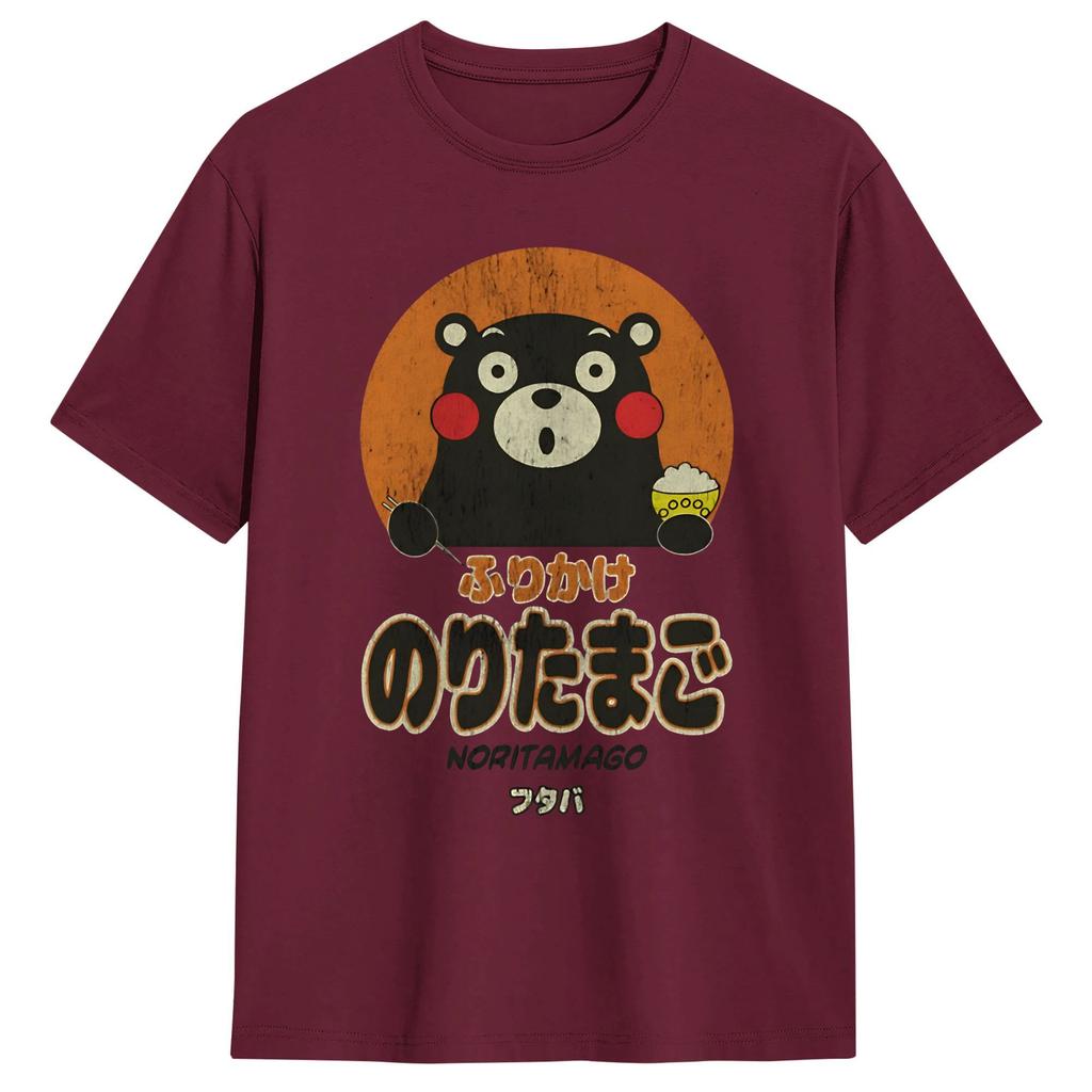 Kumamon Sprinkled Eggs Tshirt Beach Fashion T Shirts Unisex 100 Cotton Oneck Plus Size Top Tees Shortsleeved Vintage Tshirt