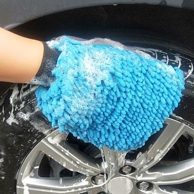 Rukavice na mytí aut z mikrovlákna Žinylkové Voděodolné rukavice Měkká síťovina Zadní strana Dvouvrstvé rukavice Voskové rukavice Štětec na čištění auta Nástroj na čištění auta
