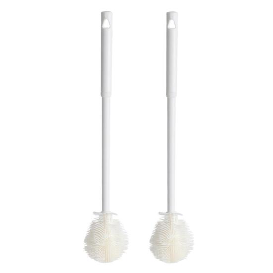 Yousheng 2Pcs Silicone Bottle Brush with Extended Handle Foldable Head Long Water Bottle Brush Cleaning Tools 2pcs белый