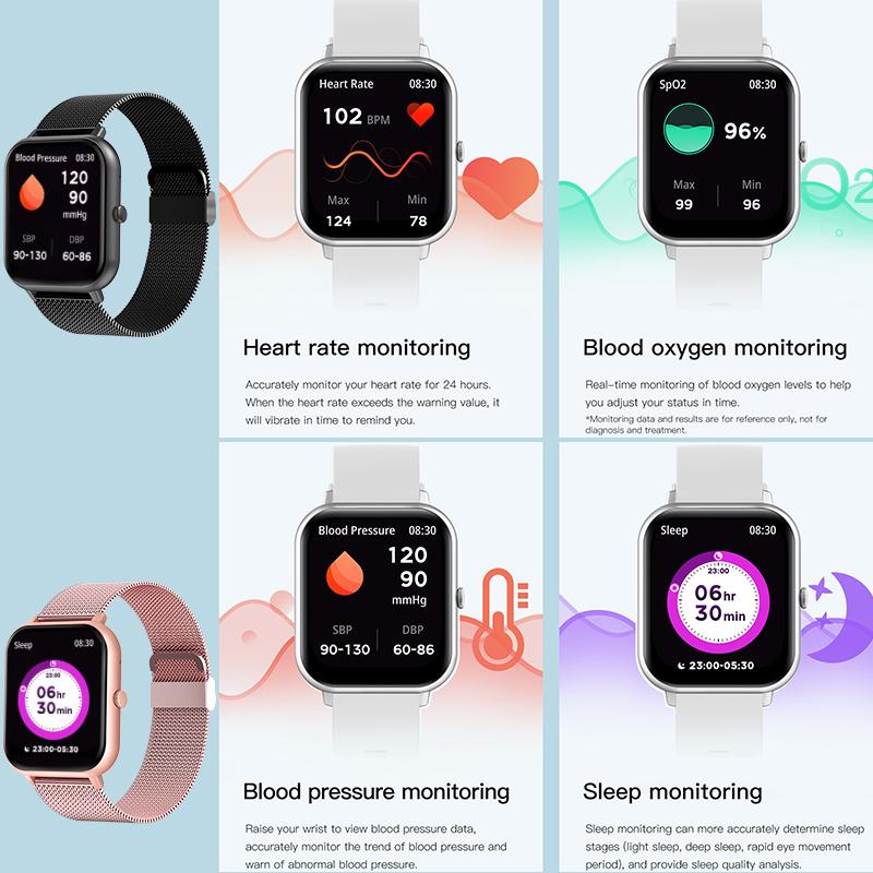 New Sports Smart Watch Men HD Bluetooth Call Fitness Tracker Heart Rate IP68 Waterproof Smart Watch Men Women IOS Android