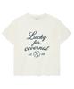 COVERNAT WOMAN Clover Lettering T-Shirt White
