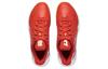 Li Ning Textile, Synthetic Leather Cushioning Slip Resistant Low Top Badminton Shoes Unisex Red AYZU011-1