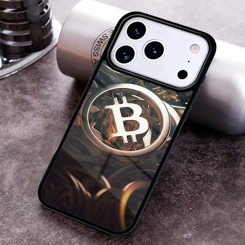 Bitcoin BTC Handyhülle für iPhone 17 16 15 14 13 12 11 Pro Max Plus 17Air Weiche Silikonhülle