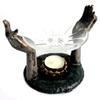 Oil Burner Buddha Om Hands Antique