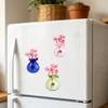 Mini Vase Refrigerator Magnet, Miniature Flower Vase Fridge Magnet, Plants Not Included, Cute Tiny Vase Magnet for Whiteboard Locker Office Kitchen