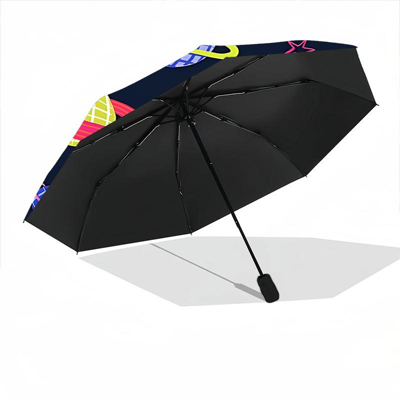 1pc Space Planets Fashionable Automatic Opening/Closing Folding Umbrella with 8 Bones, Windproof Portable, Daily Use80