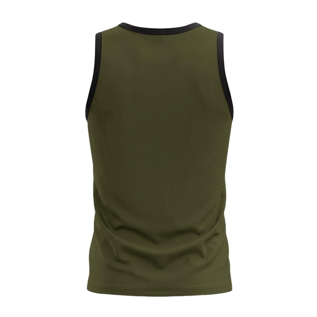 Men's Athletic Tank Top Gym Workout Sleeveless Shirt Moisture Wicking Breathable Stretch Fabric Loose Fit Training Vest