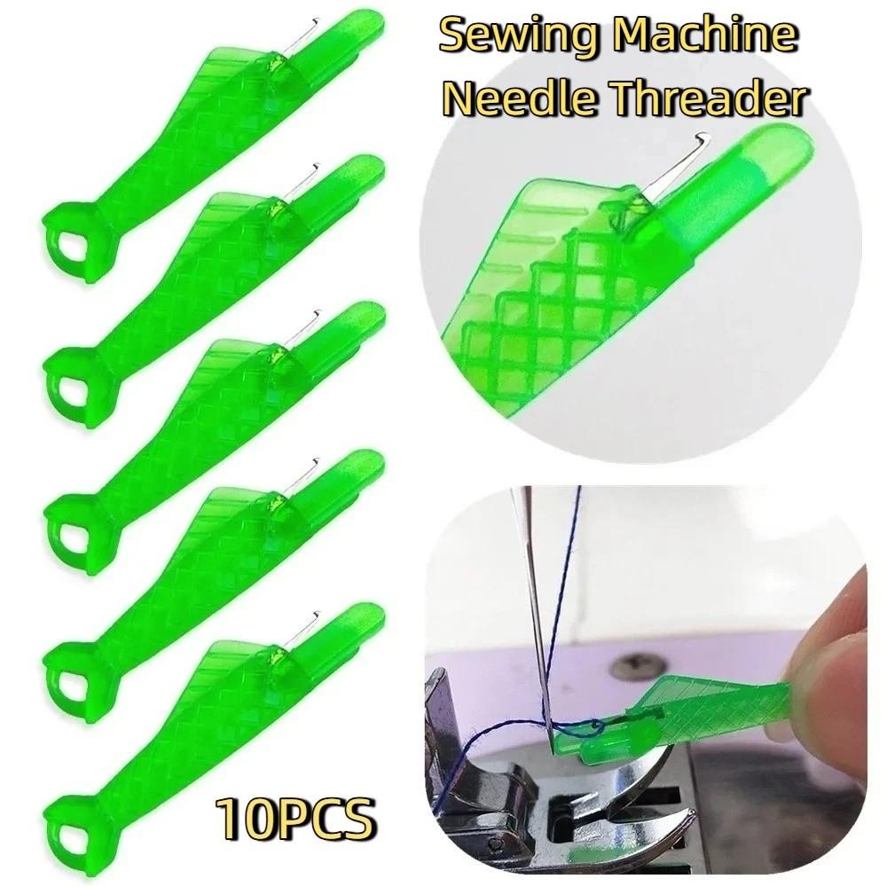 10PCS Fish Type Mini Needle Threader Plastic Automatic Thread Changer Professional Tailoring