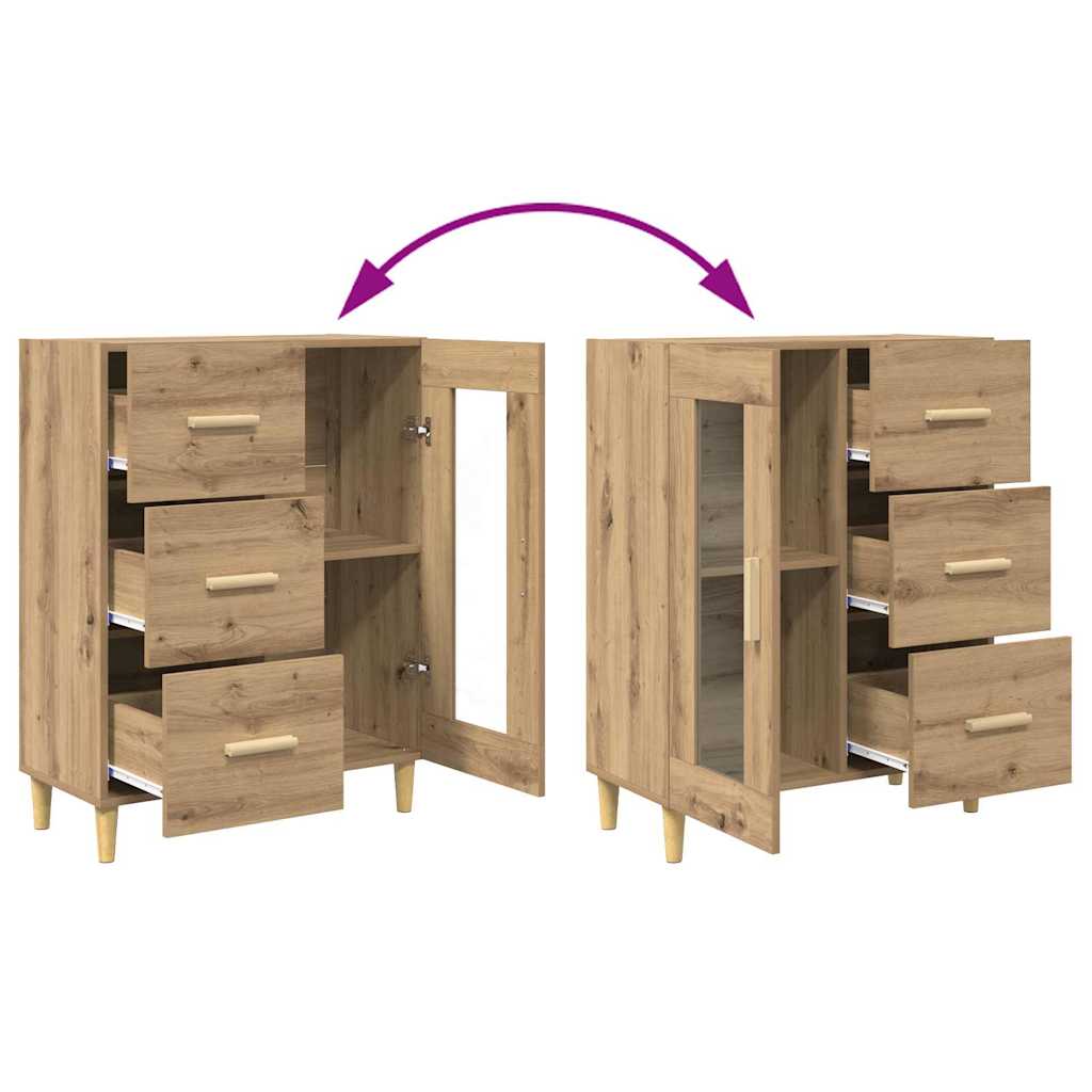 Highboard Artisan Oak 69.5 X 34 X 180 Cm Particleboard
