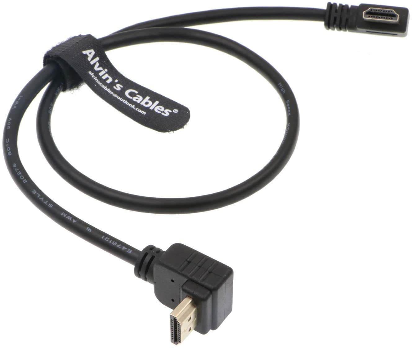 

Cables Z CAM E2 HDMI Cable with 90 Degree for Portkeys BM5 Monitor Alvin s L-Shape 2.0 Right-Angle Connector, 60cm,