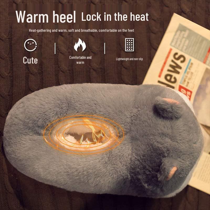 Pluszowe Wełniane Kapcie Domowe z Grubą Podeszwą, Antypoślizgowe, dla Mężczyzn i Kobiet, Gotowe na Zimę z Podparciem Pięty