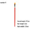 Red Handle Nylon Bristle Brush for Oil, Watercolor, and Acrylic Painting