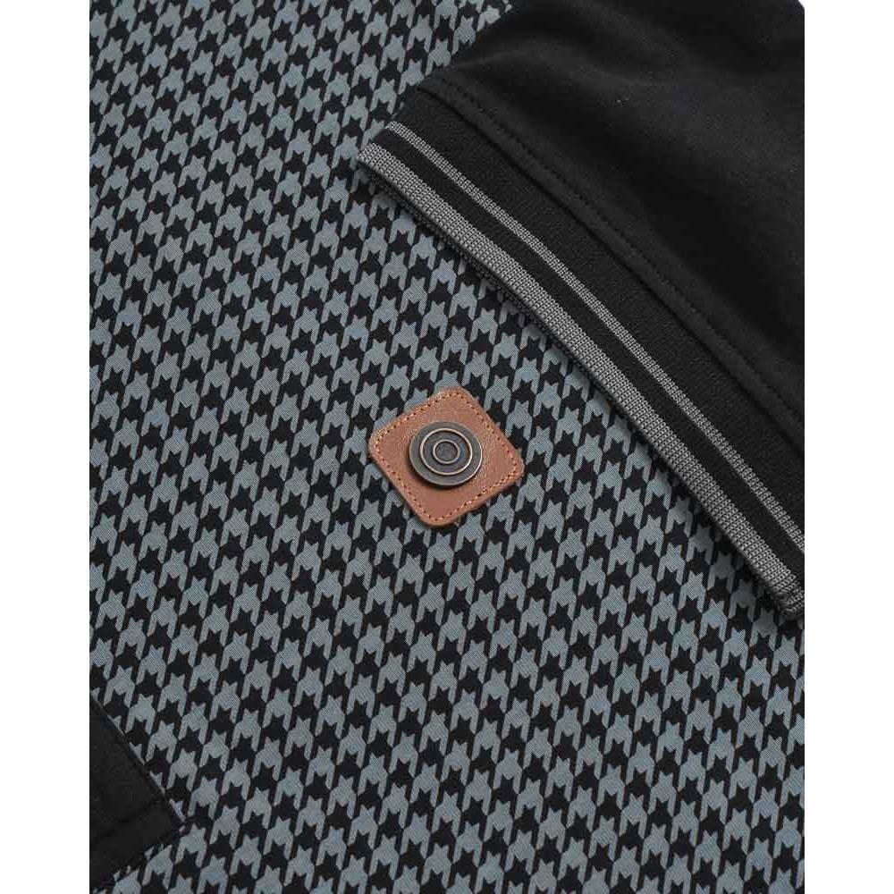 Lambretta Mens Houndstooth Big & Tall Polo Shirt