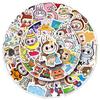 50 Cute Labubu Graffiti Stickers for Decor: Phone Cases, Notebooks, Journals
