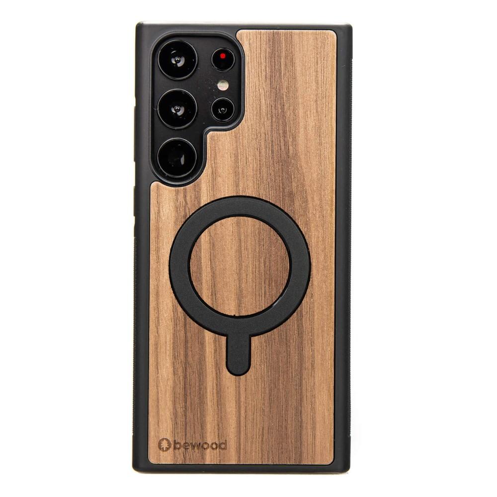 Bewood Wooden Case for Samsung Galaxy S25 Ultra American Walnut with MagSafe