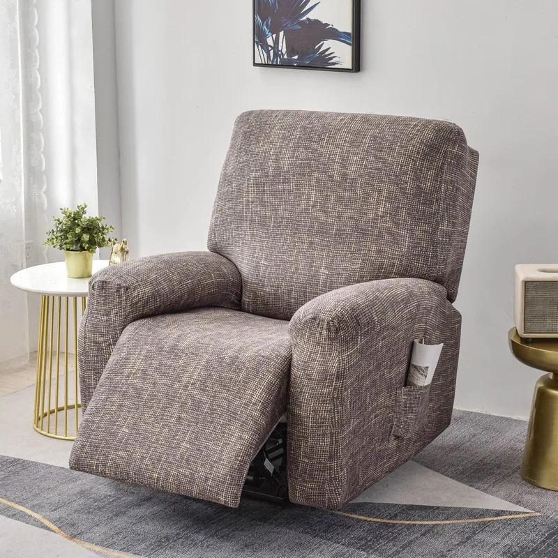 Elastic Single Sofa Cover Stretch Chair Cover for Recliner Chair Slipcover for Living Room Recliner Protector with Protector