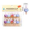 50/10Pcs Easter Crafts Bunny Clothespins for Crafts Photo Clip  Postcard Paper Pegs Home Bedroom Decoration Rabbit Accessories