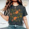 Vintage Pumpkin Vine Shirt, Aesthetic Fall Floral Graphic Tee, Retro Halloween Pumpkin Tshirt, Cottagecore Autumn Nature Lover Gift