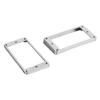 2Pcs Pickup Mounting Ring Metal Double Coil Pickup Mounting Cover Frame Musical Instrument Accessory Set