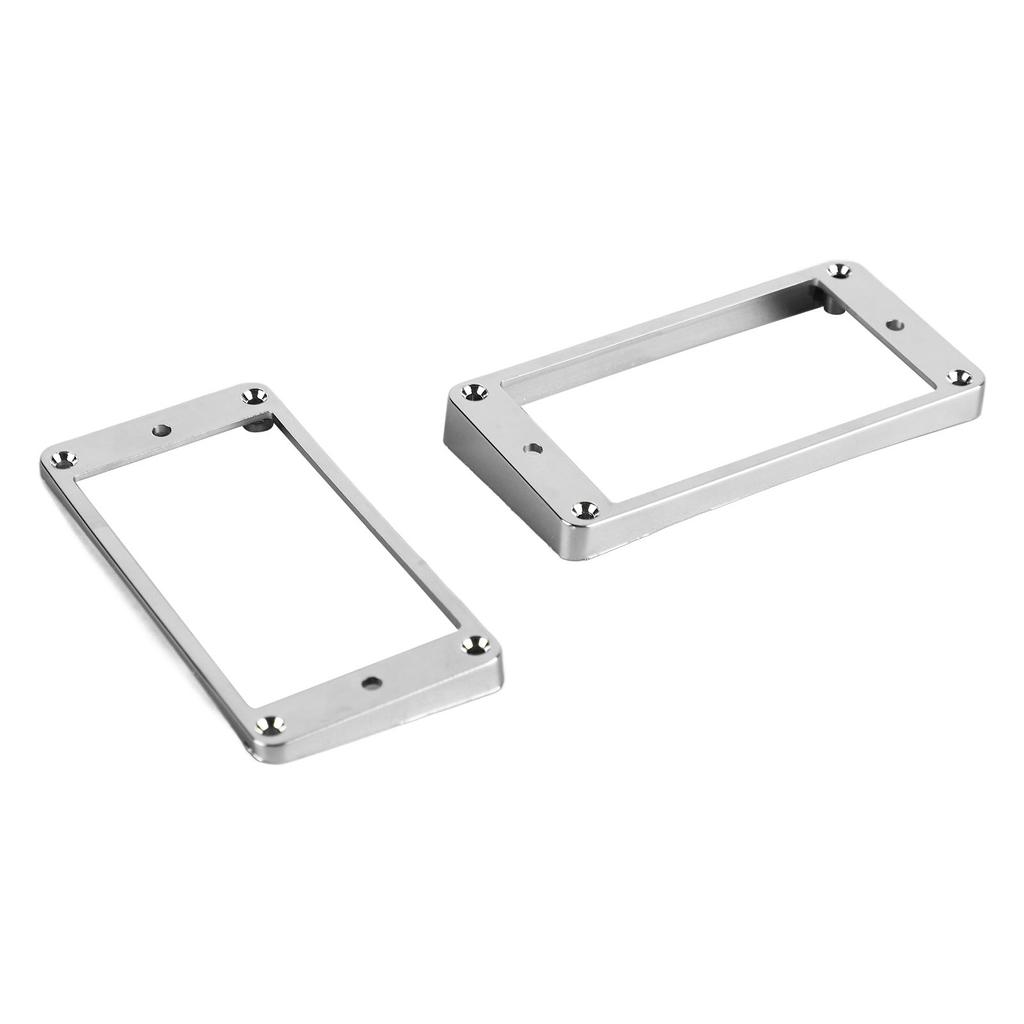 2Pcs Pickup Mounting Ring Metal Double Coil Pickup Mounting Cover Frame Musical Instrument Accessory Set