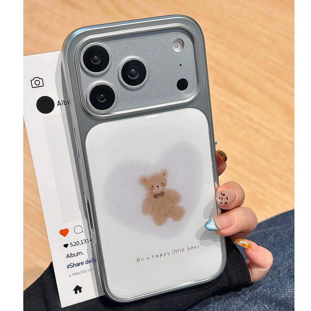 

Love Bear Cartoon Full Coverage Phone Case for iPhone 13/15/16 Pro Max/17 Pro - Hot Selling! iPhone 13 Pro