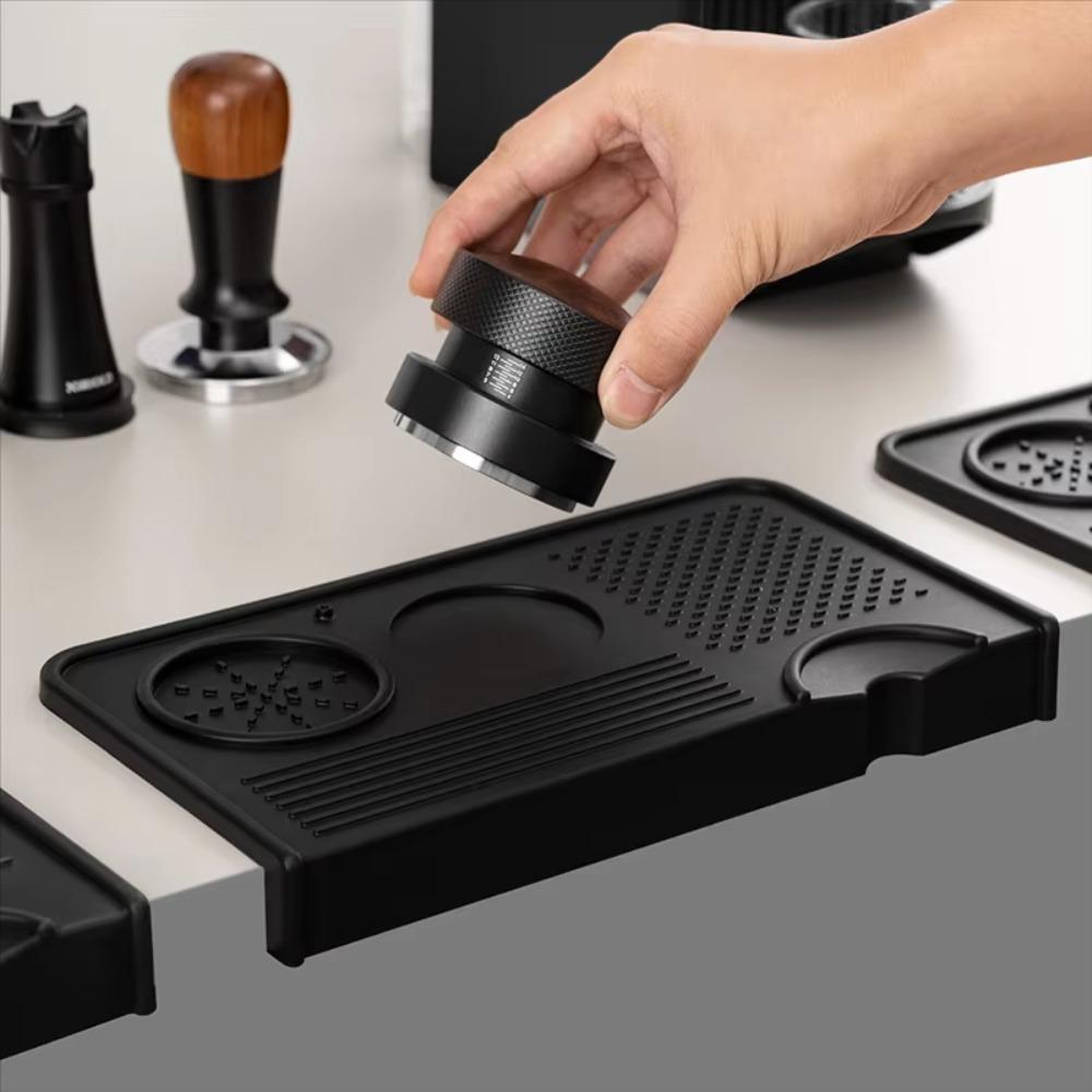 Silicone Espresso Tamping Mat Non-Slip Coffee Press Pad Multi-functional Coffee Tamper Mat  Cafe