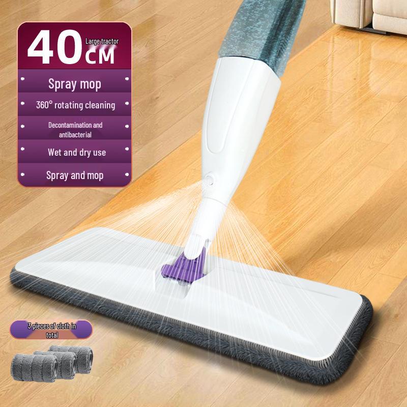 Dual-Use Spray Mop: Large Flat Mop for Wet & Dry Floor Cleaning