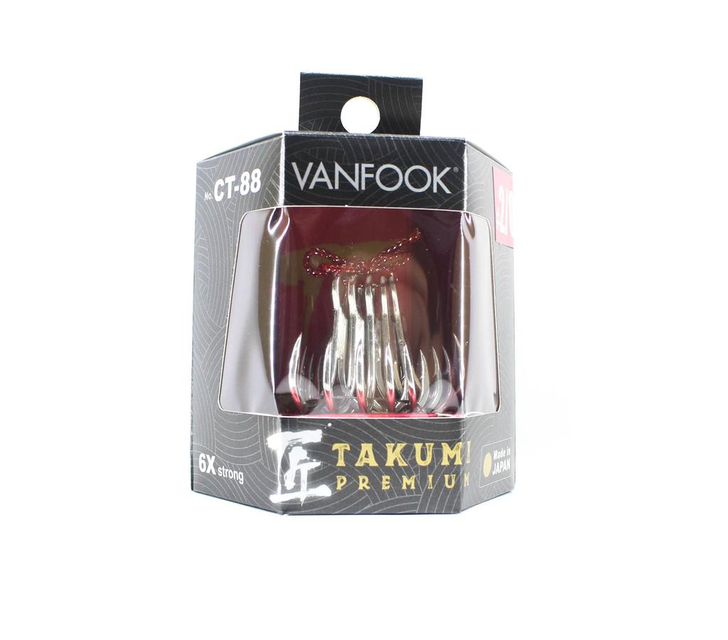 Vanfook Treble Hooks GT Takumi Premium Size 2/0 (7456)