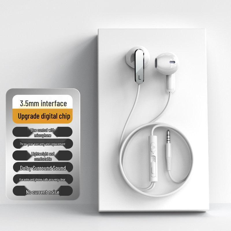 Wired Noise-Cancelling In-Ear Headphones with Type-C Interface - High-Quality Sound & Heavy Bass for Gaming and Music on Phones & Tablets