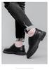 Men's Genuine Leather Casual Dress Shoes - Soft Sole, Non-Slip, Wear-Resistant, Versatile Low-Top Lace-Up Design