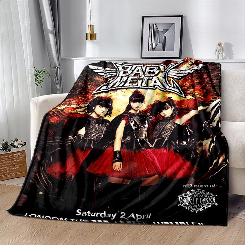 Pop Metal Band Throws Blanket for Kids Couch Sofa Travel Home Picnic Hiking Bed Beding Super Soft Flannel Blanket birthday gift
