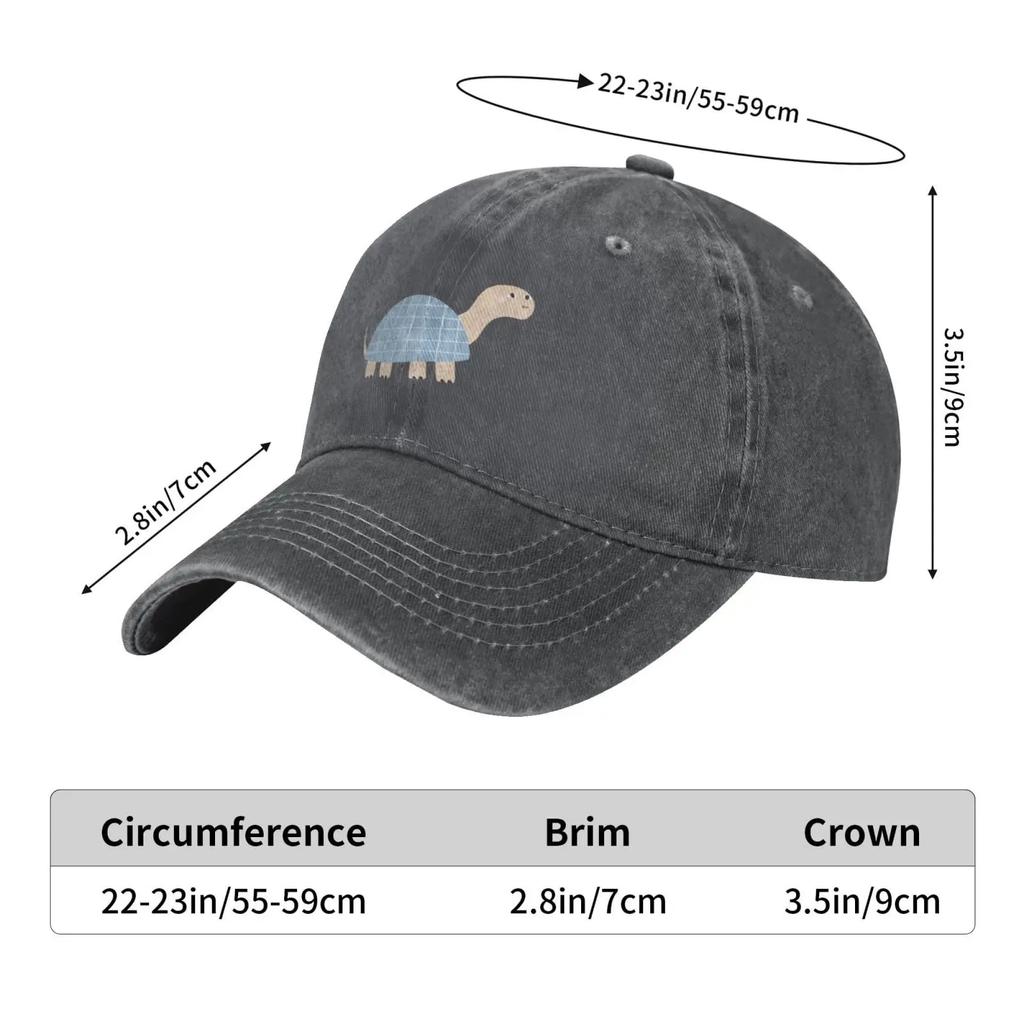Cute African Tortoise Baseball Cap for Men Women Vintage Trucker Hat Golf Hats Dad Caps