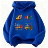 Boys' and Girls' Warm Sports Pullover ShirtsLatest Trendy Children's Casual Hooded Sweater with Cute Cartoon Patterns