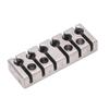 6 String Lock with Screws Metal Headless Guitar Bridge String Lock Musical Instrument Parts 42mm