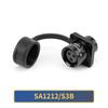 WEIPU SA12 Waterproof M12 Connector 2 3 4 5 6 7 9 Pin Industry Electric Male Plug Panel Mount Female Socket AC/DC Power Adapter