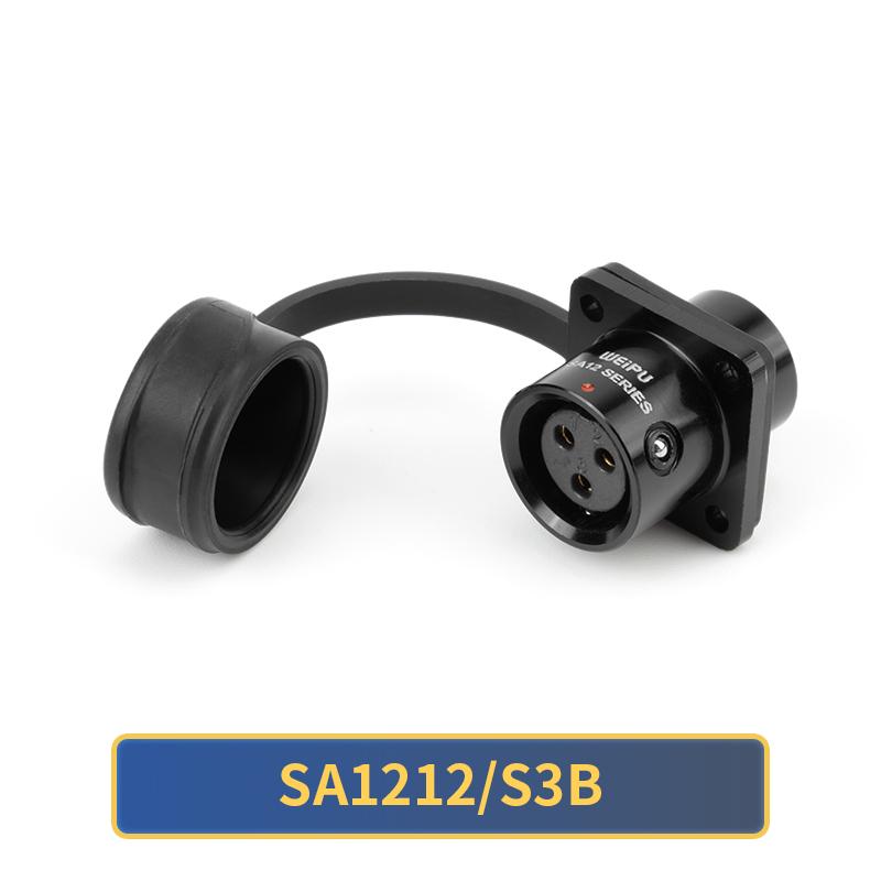 WEIPU SA12 Waterproof M12 Connector 2 3 4 5 6 7 9 Pin Industry Electric Male Plug Panel Mount Female Socket AC/DC Power Adapter
