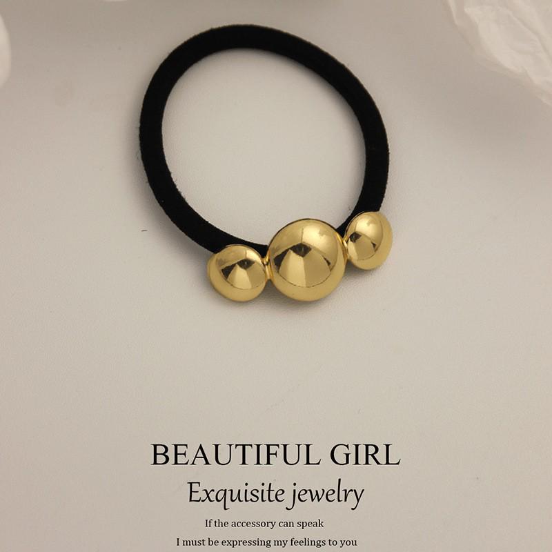 Minimalist Metal Hair Ring - New Korean Style High-End Ponytail Tie Rubber Band.