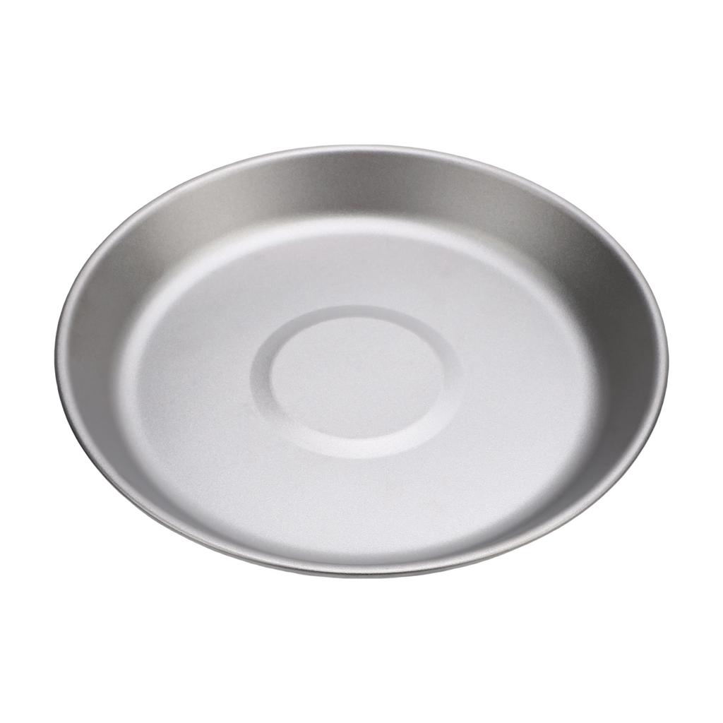 2pcs Ti Camping Plate 500ml and 300ml Ti Dish Cookware Outdoor Backpacking Plate for Outdoor Camping Hiking