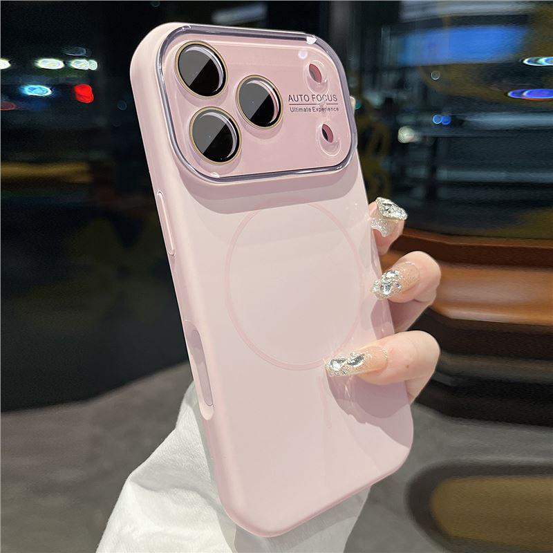 

Magnetic Charging Compatible iPhone 17 Case, Drop-Proof, Full Coverage with Lens Film, Skin-Feel, Large Window. iPhone 15 Pro