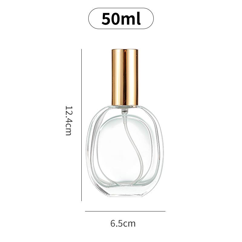 Transparent Glass Perfume Spray Bottle - Empty, PorTable, for Cosmetics & Essential Oils